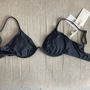 Good American black underwire bikini top
